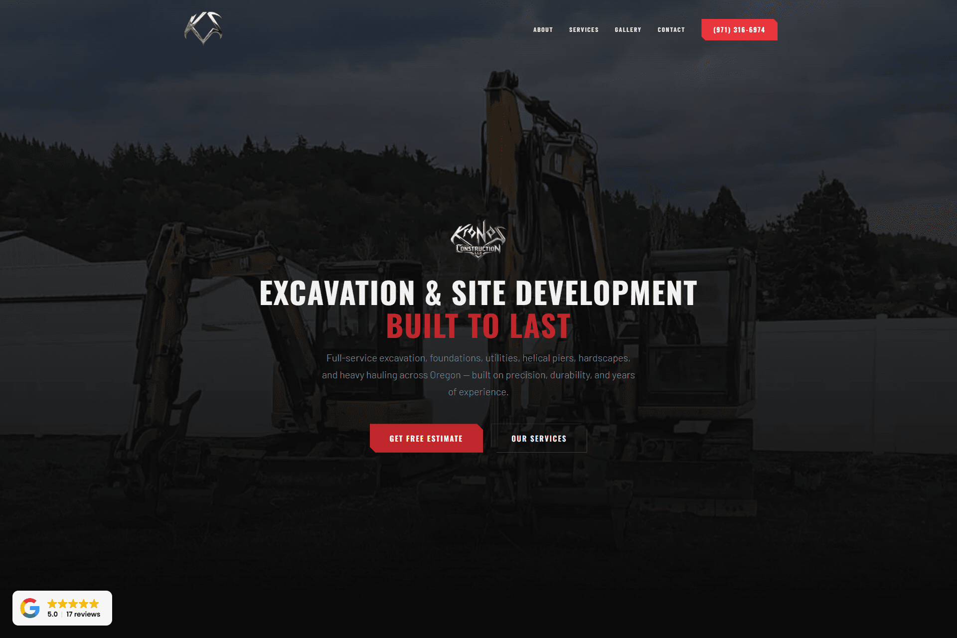 Kronos Construction Website